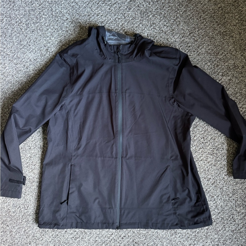 Time and Tru women’s Black Raincoat